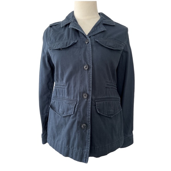 Abercrombie & Fitch Jackets & Coats Abercrombie Fitch Navy Blue
